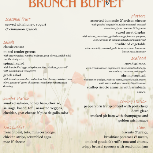 Mother's Day Brunch Buffet at Currents